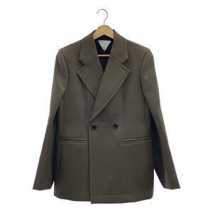 Bottega Veneta - Wool Double Breasted Tailored Jacket - 36 - Grey - Women's